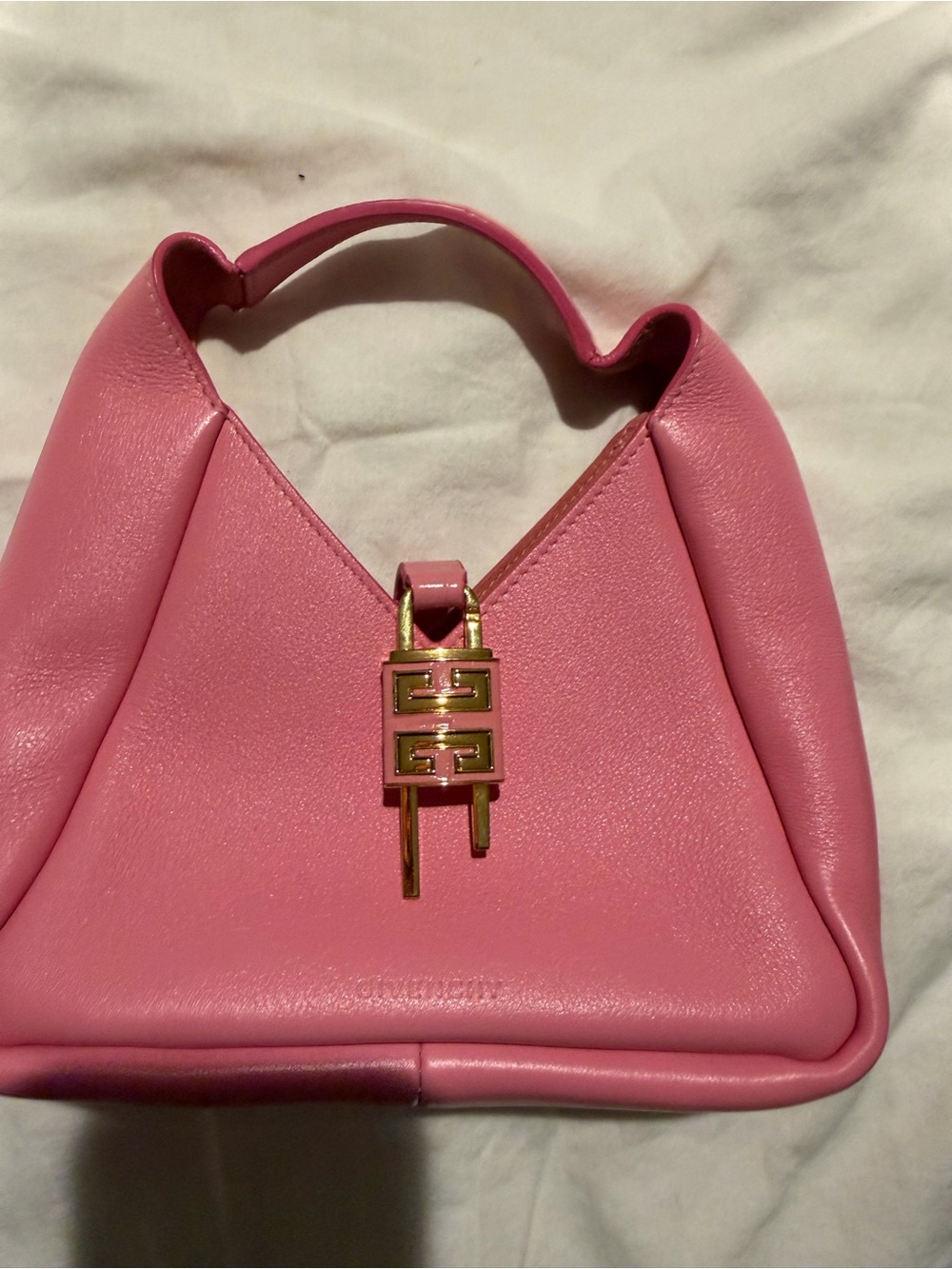 Givenchy Pink Mini Top-Handle Bag with Gold Hardware